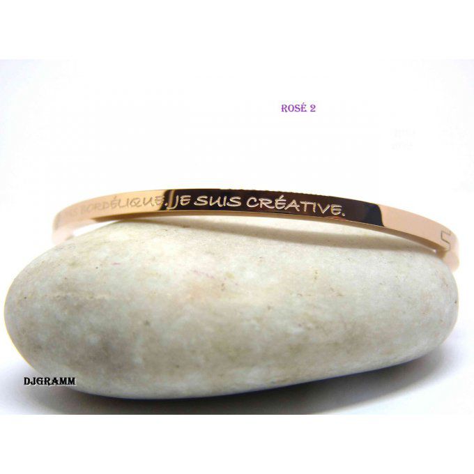 bracelet acier message