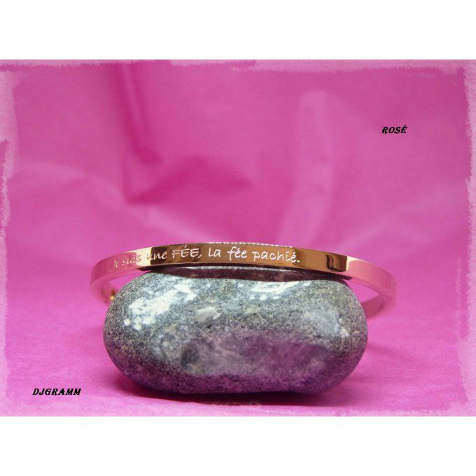 bracelet-acier-message-fée