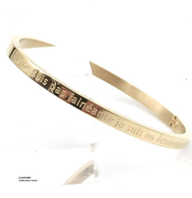 Bracelet-message-acier-grave-courage