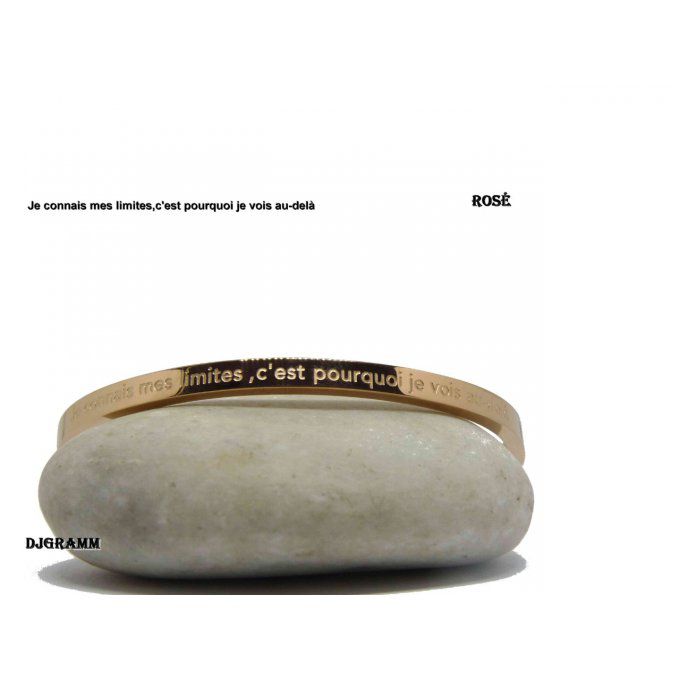 Bracelet message inoxydable ne rouille pas