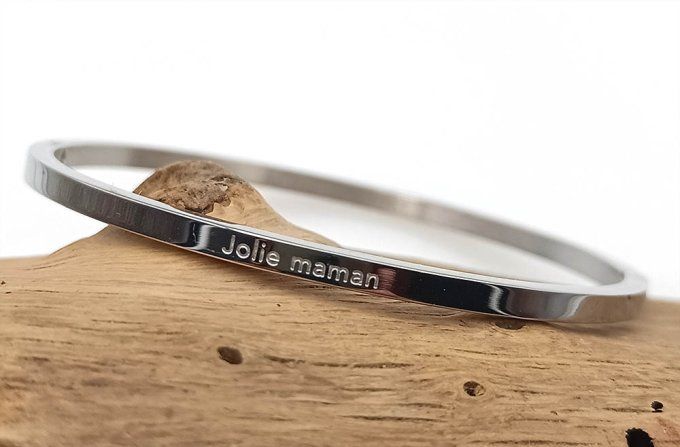 bracelet-acier-jonc-ferme-grave-message-jolie-maman-cadeau
