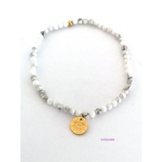 Bracelet-pierre-howlite-soleil-etoile