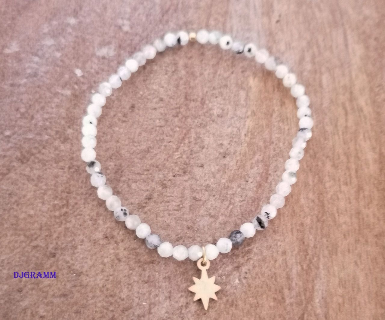 Bracelet élastique pierre de lune blanche – Les Bijoux d'Emeline