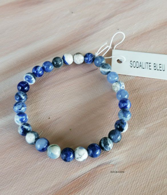 Bracelet en pierres naturelles SODALITE