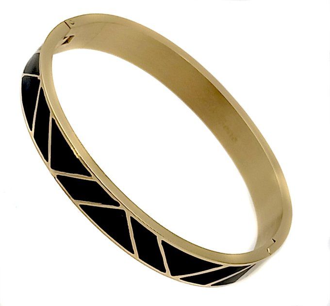 bracelet-jonc-MANCHETTE-large-acier-ferme-colore-emaille-noir