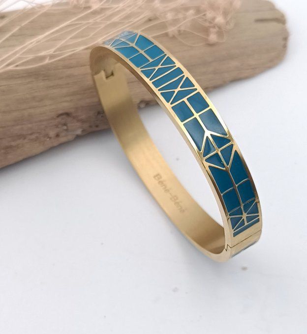 bracelet-jonc-manchette-georgette-acier-ferme-colore-emaille-bleu-vert