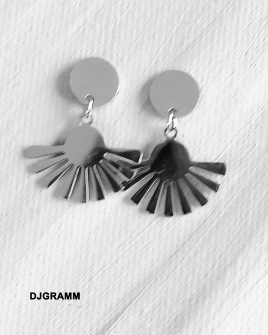 Boucles-oreilles-acier-argent-soleil