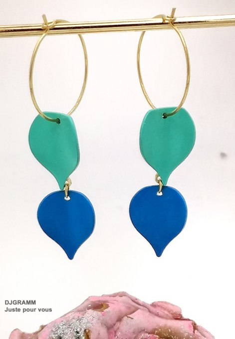 boucles-oreilles-acier-dore-colore-ete-bleu-vert