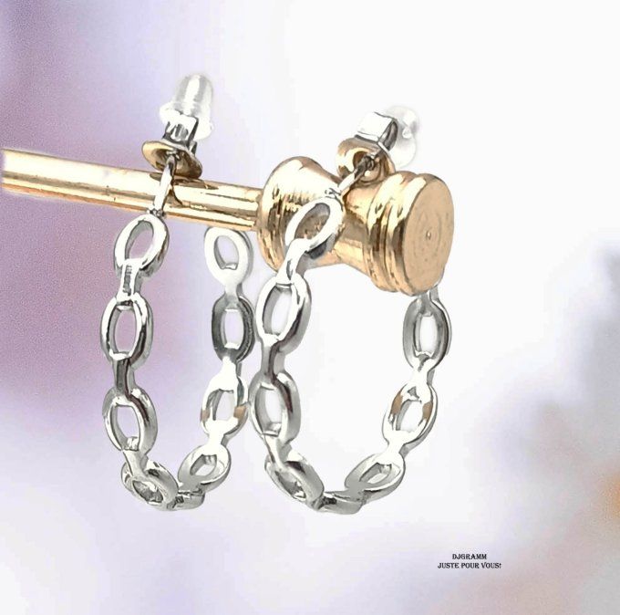 Boucles-oreilles-acier-argent-puce-anneau-creole-grossesmailles