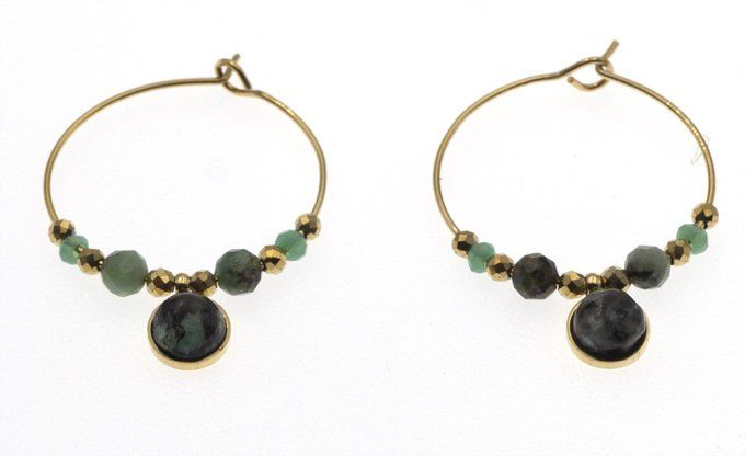 Boucles-oreilles-acier-creoles-pampilles-vert-jaspe-pierre