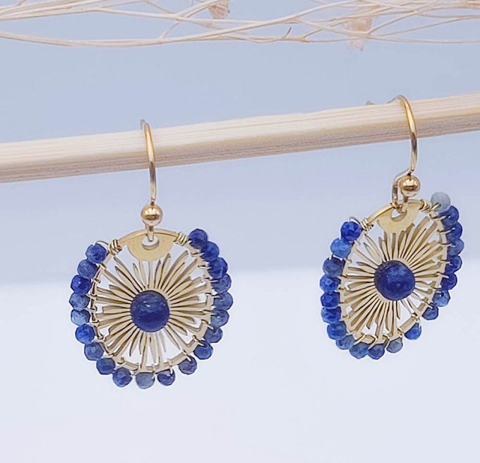 boucles-oreilles-acier-pierre-lapis-lazuli-bleu