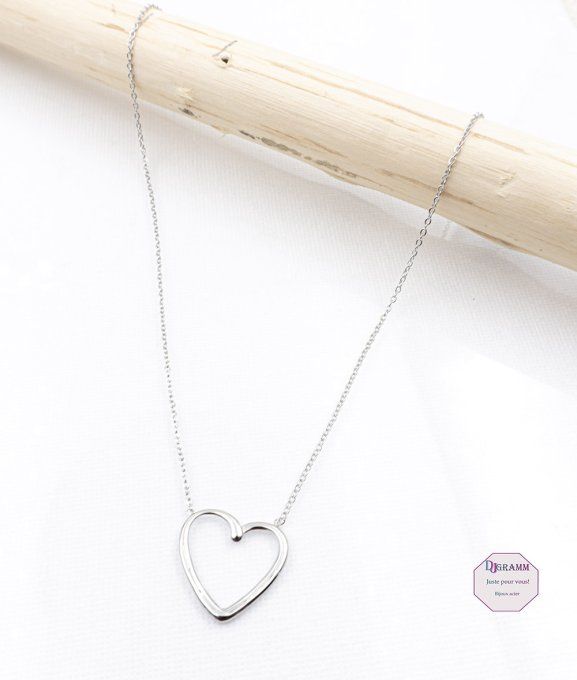 collier-acier-pendentif-coeur-argente