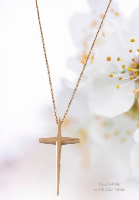 collier-acier-inoxydable-pendentif-croix-religion-rose