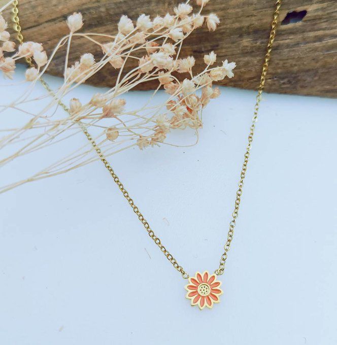 collier-fin-acier-enfant-fille-dore-chaine-medaille-fleur-dore-marguerite